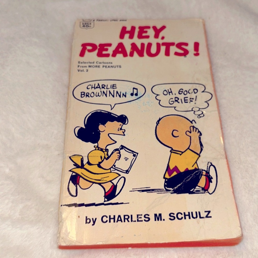 📚BOOK SALE 5 for $20📚 Hey Peanuts 1967 12th Printing Vintage Paperback Book